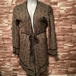 Knox Rose Chic Geometric Patterned Cardigan XL